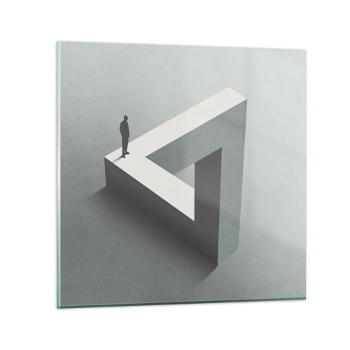 Obraz na skle - A predsa je to možné - 30x30 cm