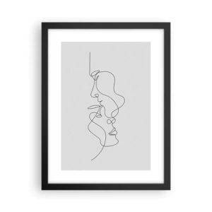 Plagát v čiernom ráme - Žiar vášnivých túžob - 30x40 cm