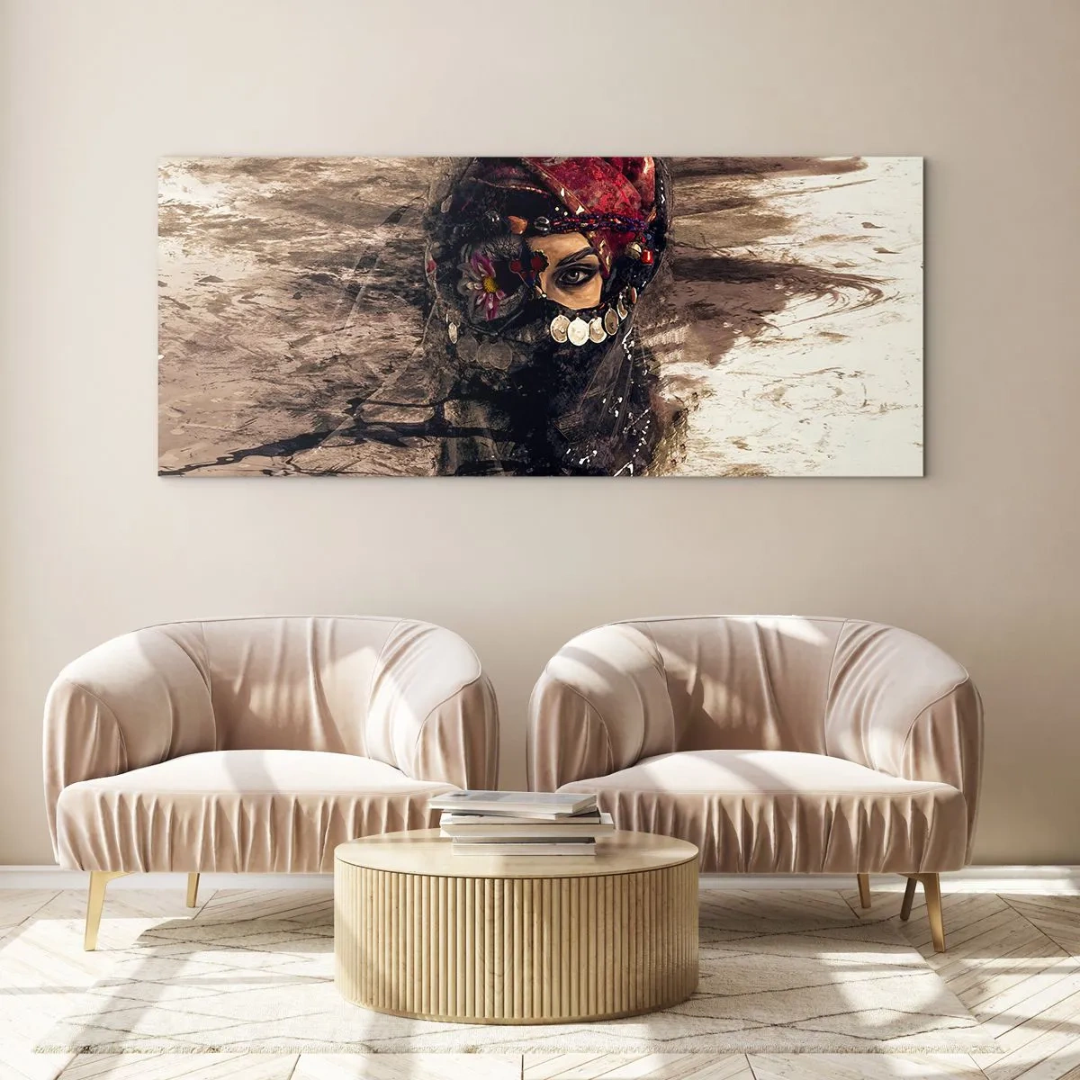 Obraz na skle - Prinajmenšom znepokojujúca - 160x50 cm