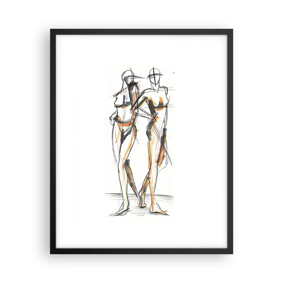 Plagát v čiernom ráme - Štúdia šarmu - 40x50 cm