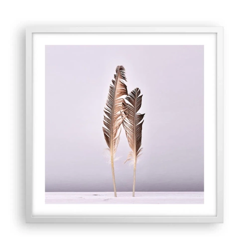 Plagát v bielom ráme - Proti ničote - 50x50 cm