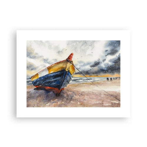 Plagát - Odpočinok na brehu - 40x30 cm