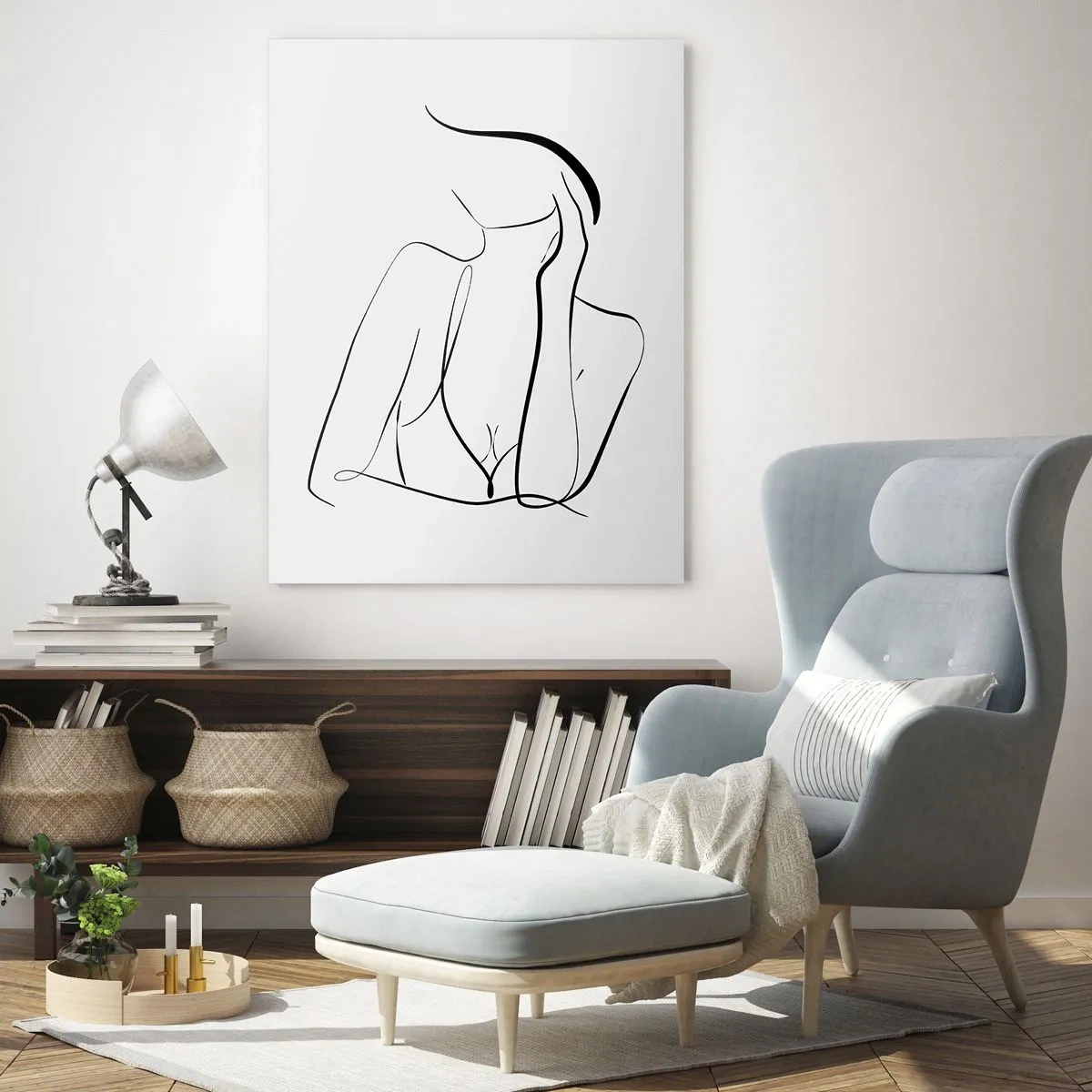 Obraz na skle - Na vlne snov - 50x70 cm