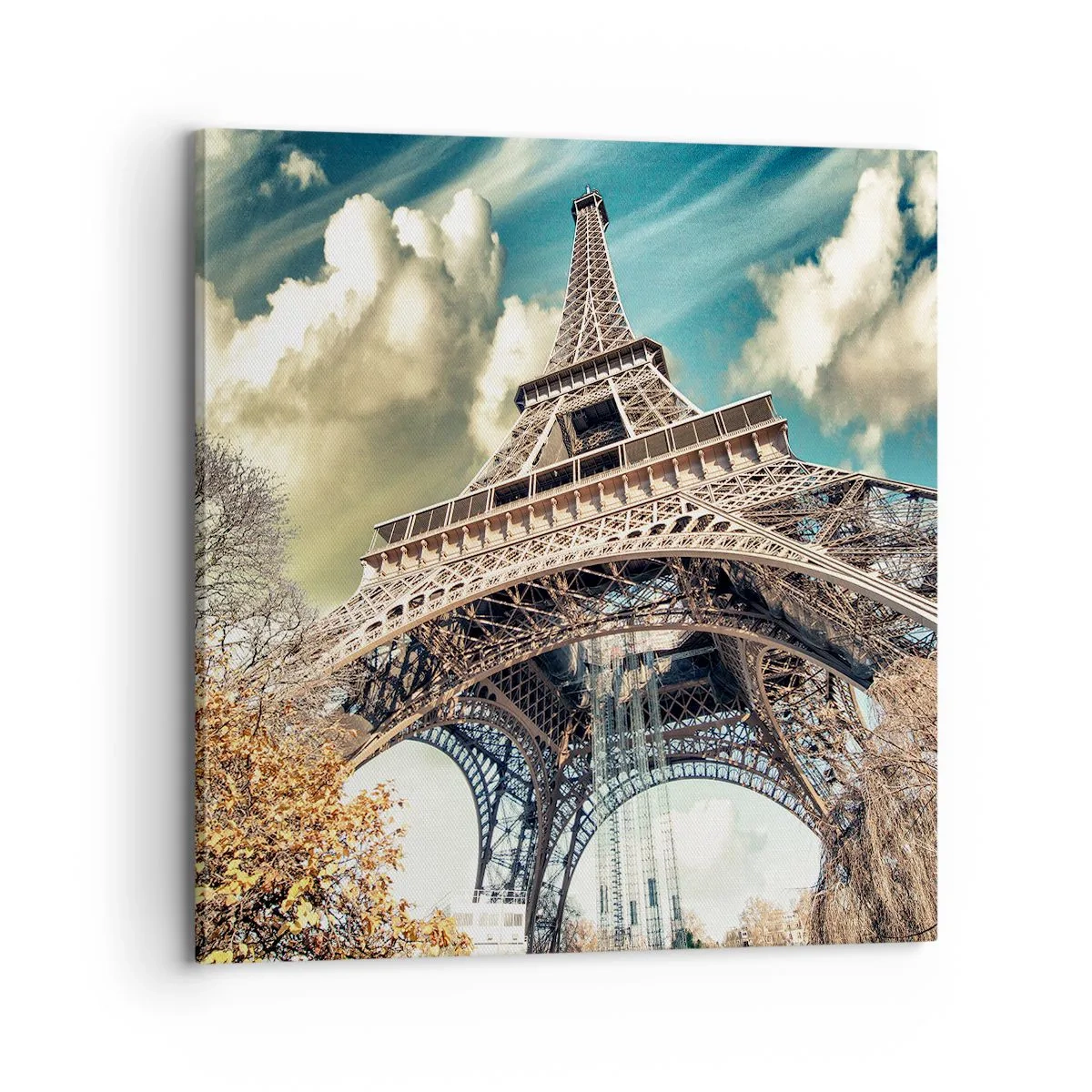 Obraz na plátne - A na jeseň v Paríži… - 70x70 cm