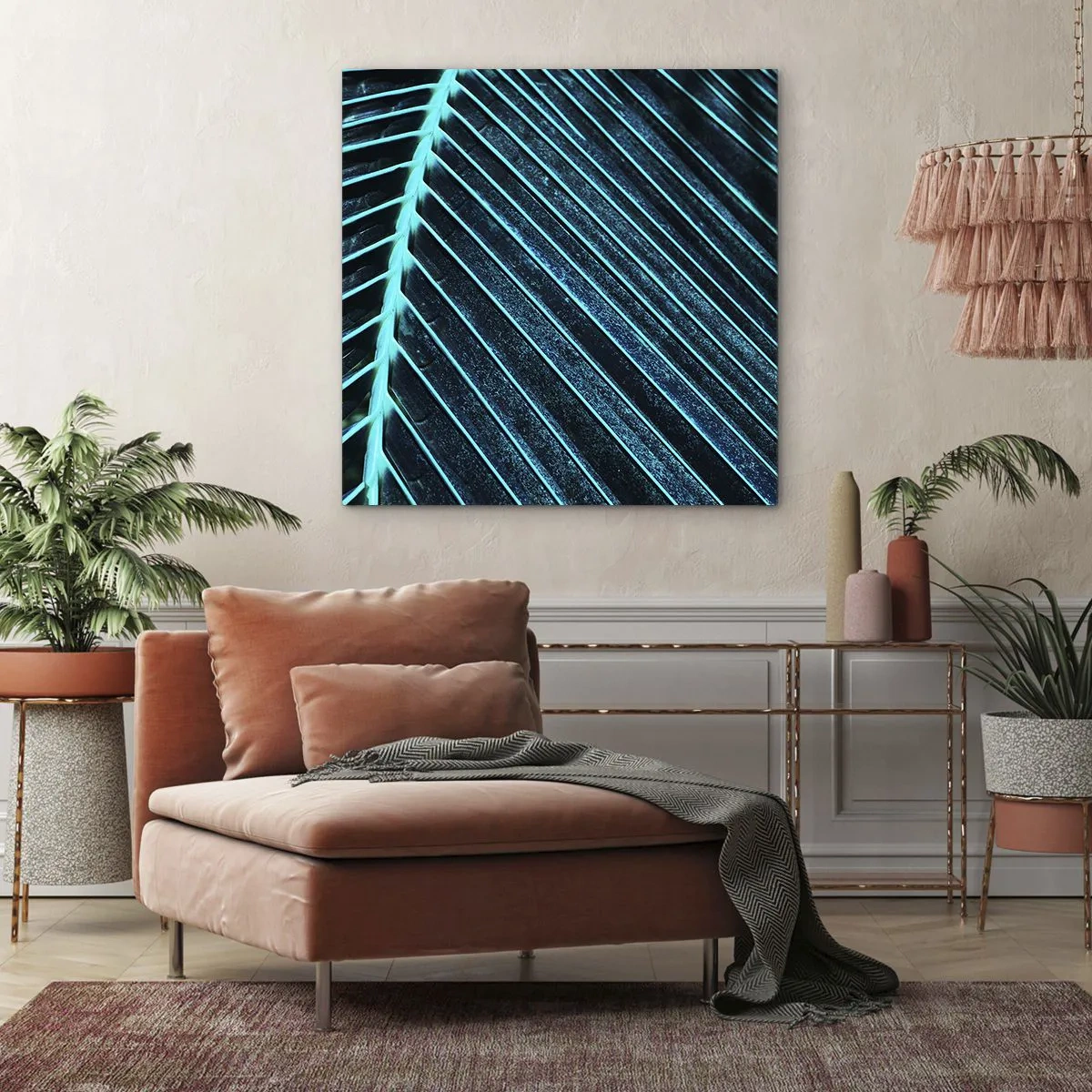 Obraz na plátne - Textúra zelene - 40x40 cm