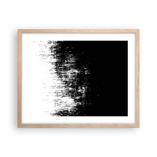 Plagát v ráme zo svetlého duba - Víťazom sa stáva... - 50x40 cm