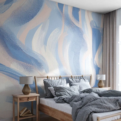 Fototapeta Premium Sand - Modré kolísanie - Pastel, Minimalizmus, Kus - 400x280 cm