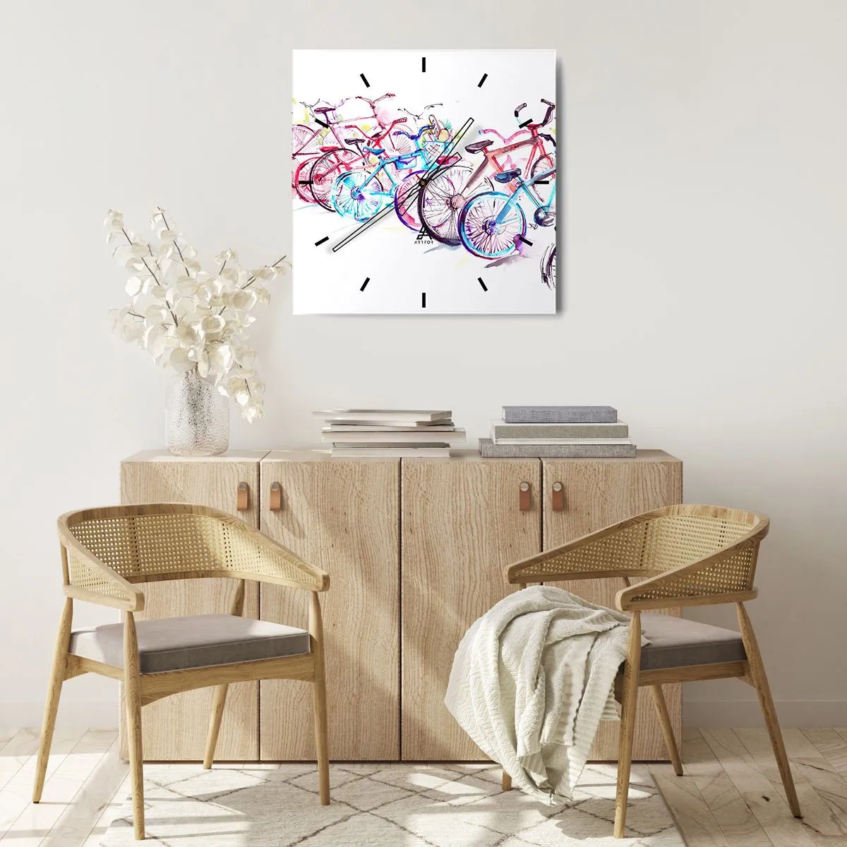 Nástenné hodiny - Zjazd Antimoto klubu - 30x30 cm