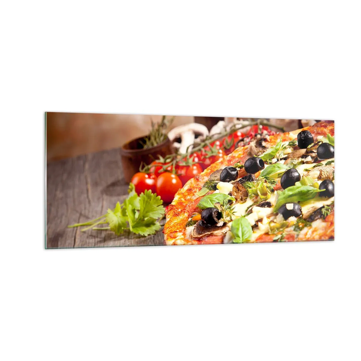 Obraz na skle - Z telurických zložiek - 100x40 cm