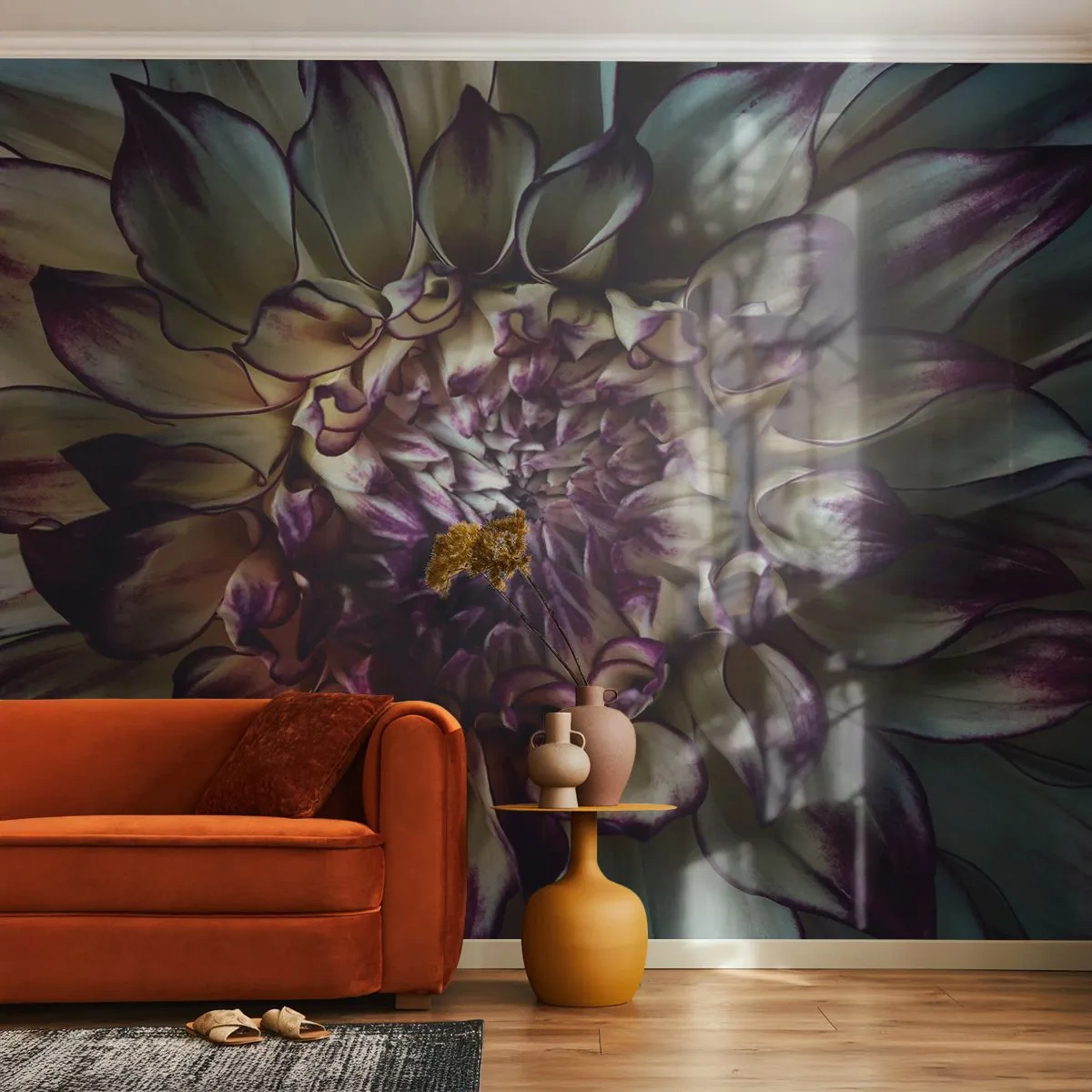 Fototapeta Standard Eco - Rozkvet mladosti - Kvety, Dahlia, Kvitnúca kvetina - 300x210 cm