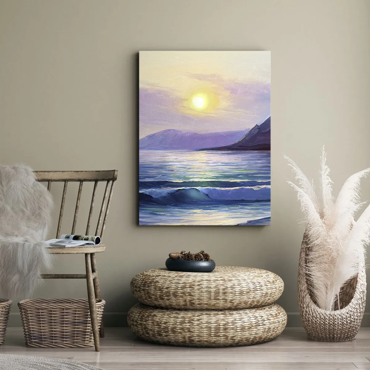 Obraz na plátne - Krištáľ vody a vzduchu - 50x70 cm