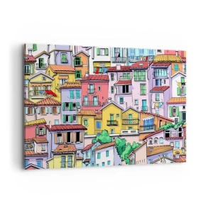 Obraz na plátne - Veselé mesto - 100x70 cm