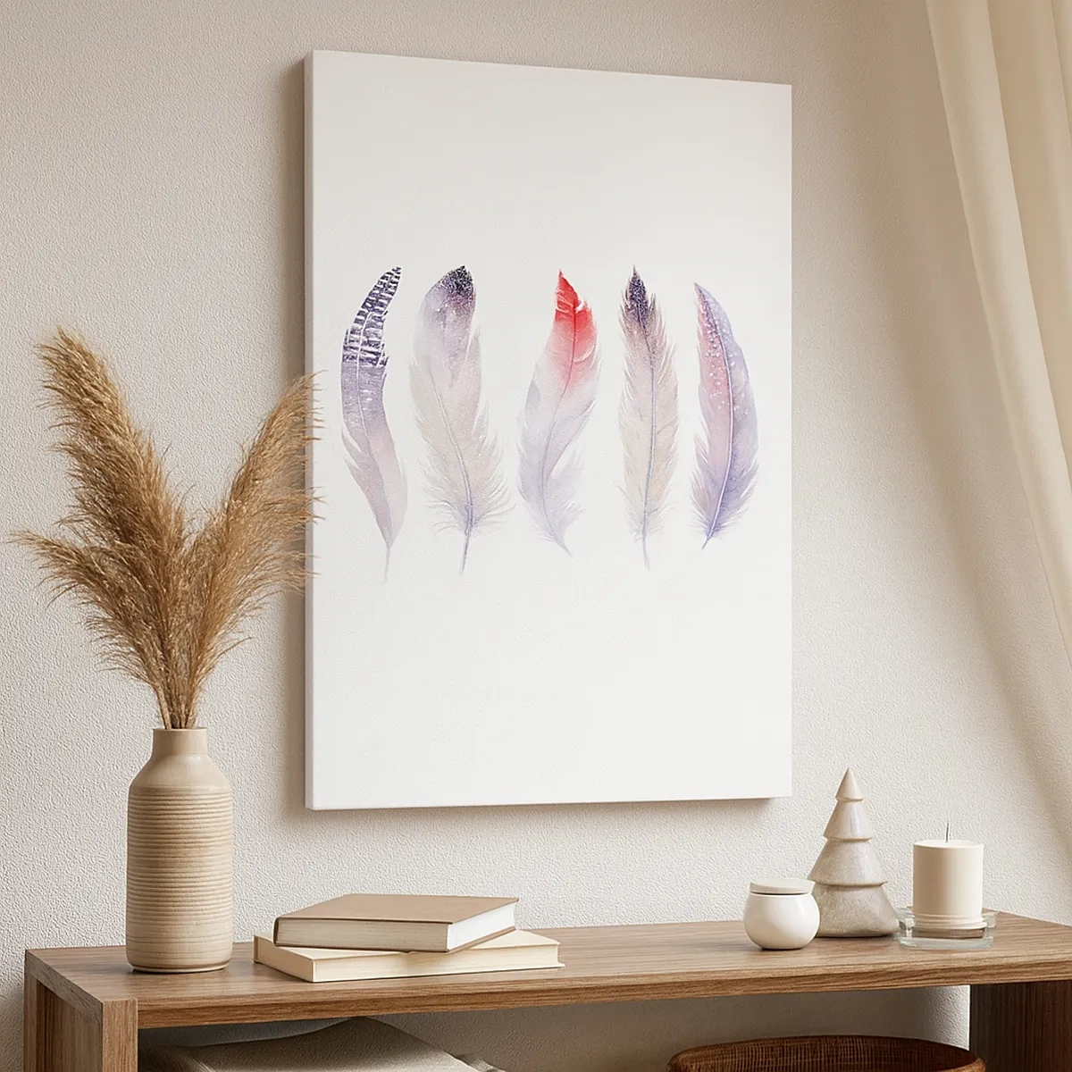 Obraz na plátne - Jemné ako rôznofarebná hmla - 50x70 cm