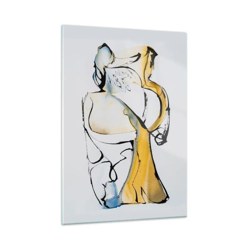 Obraz na skle - Sklenená abstrakcia - 50x70 cm