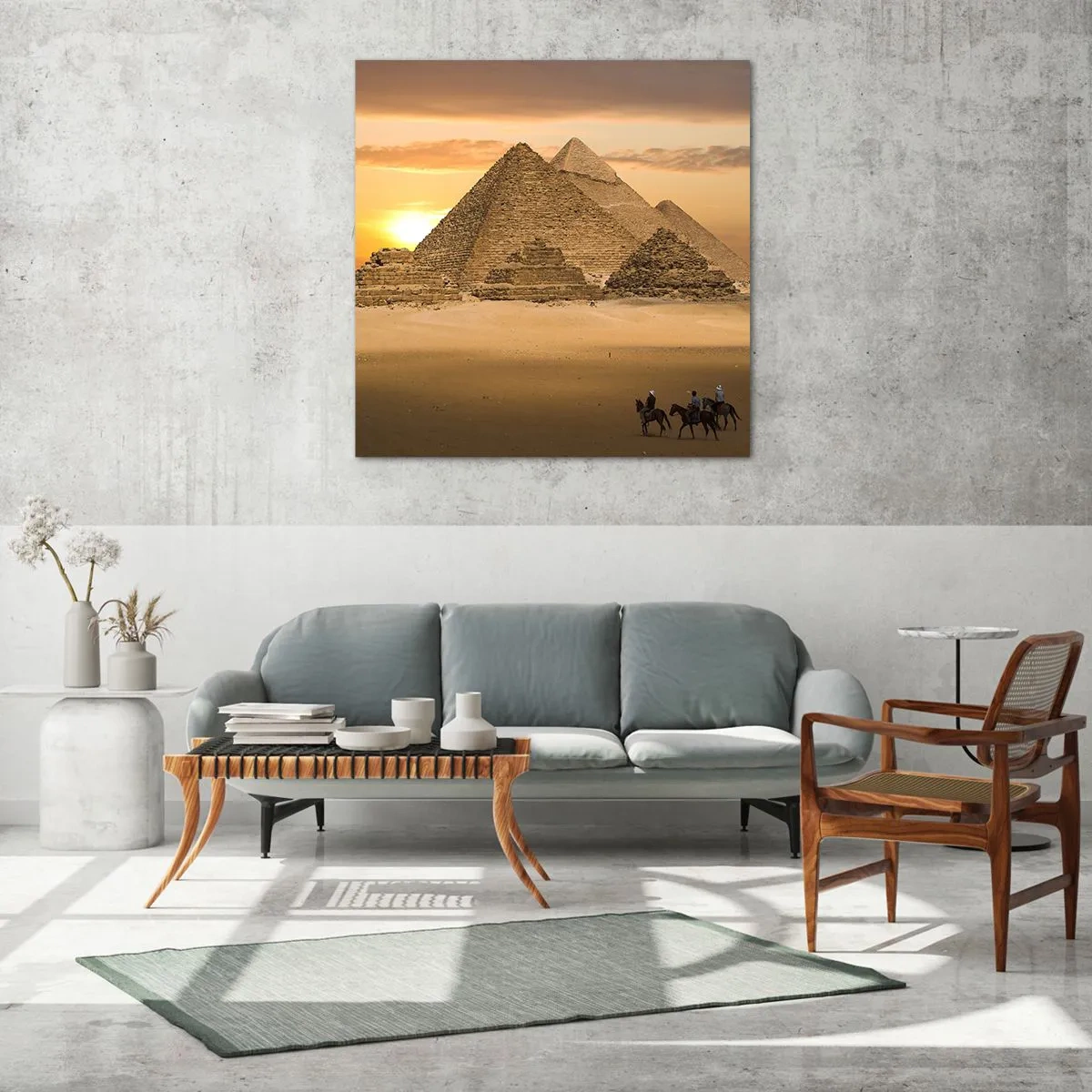 Obraz na skle - Bez zmien po tisíce rokov - 70x70 cm