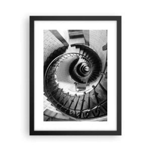 Plagát v čiernom ráme - Len vyššie a vyššie - 30x40 cm