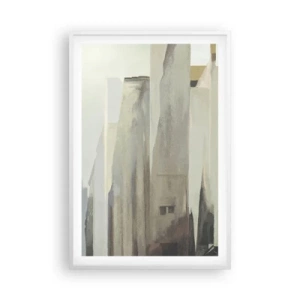 Plagát v bielom ráme - Sen o meste - 61x91 cm
