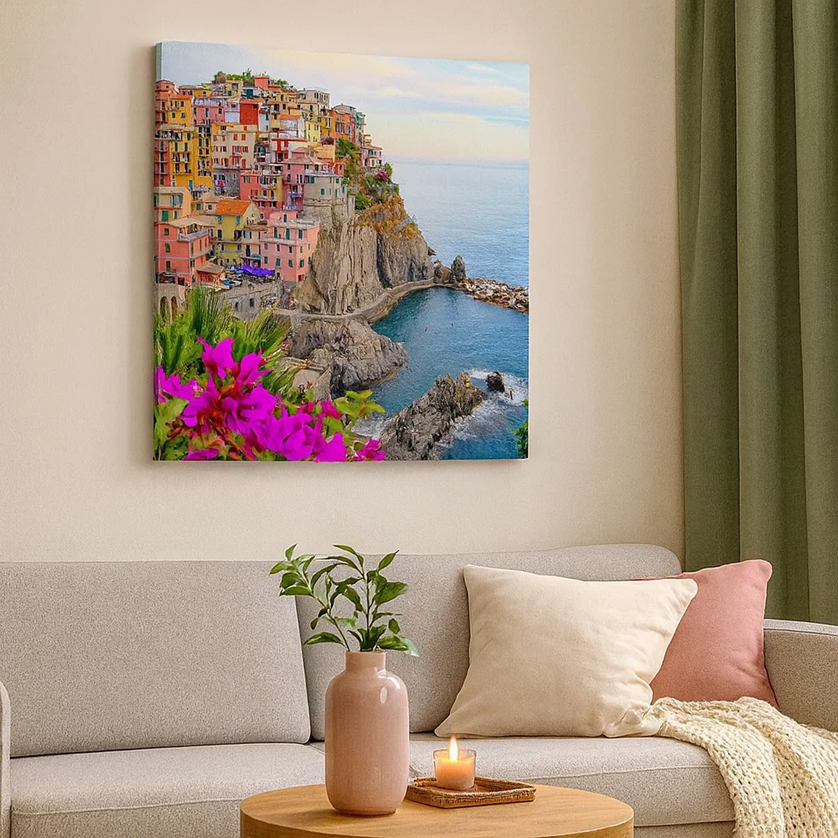 Obraz na plátne - Usmievavé mesto - 30x30 cm