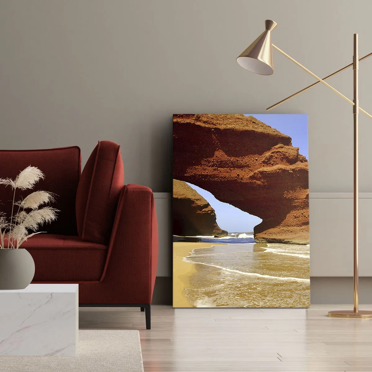 Obraz na plátne - Voda a vietor po tisíce rokov - 55x100 cm