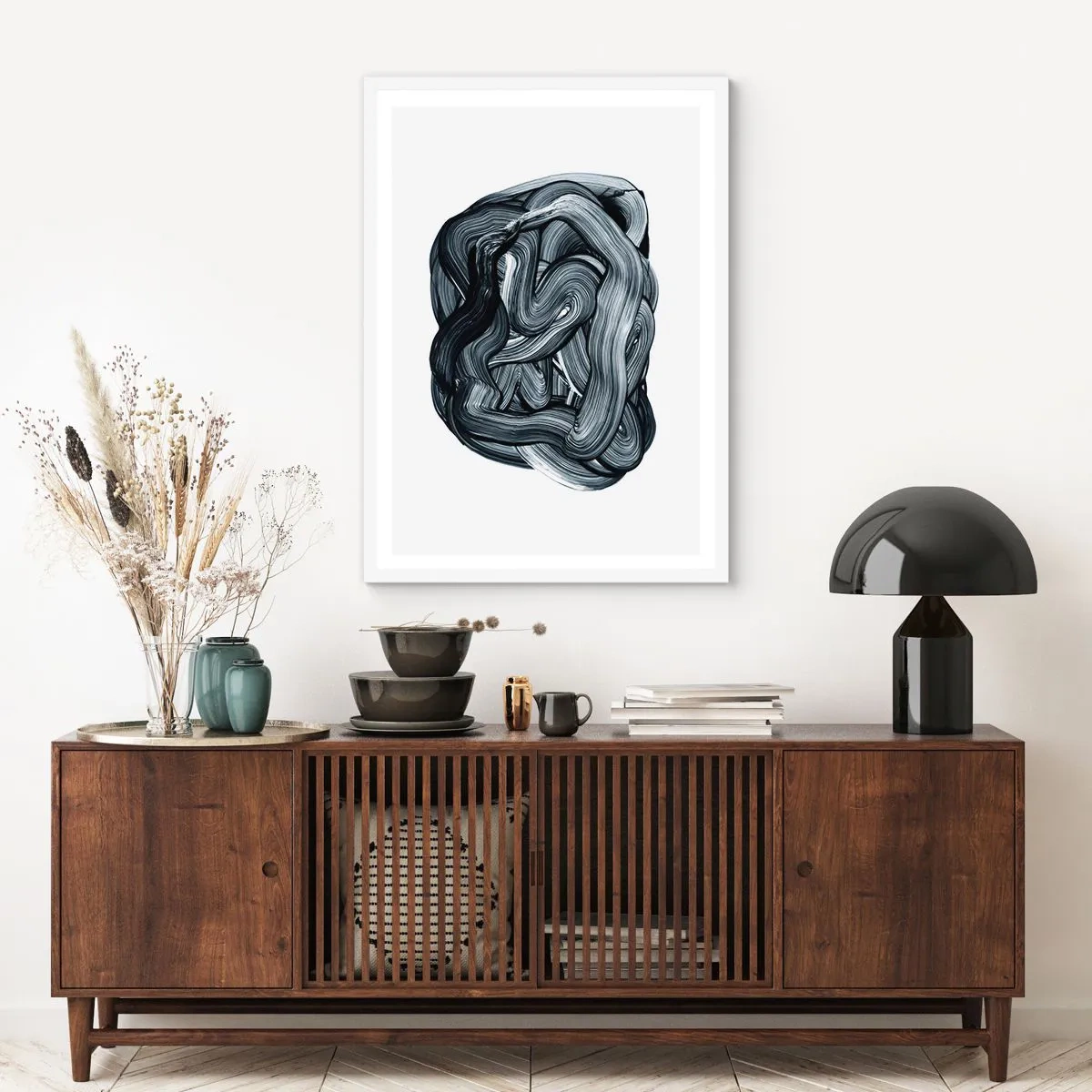 Plagát v bielom ráme - Nie je to tak jednoduché - 70x100 cm