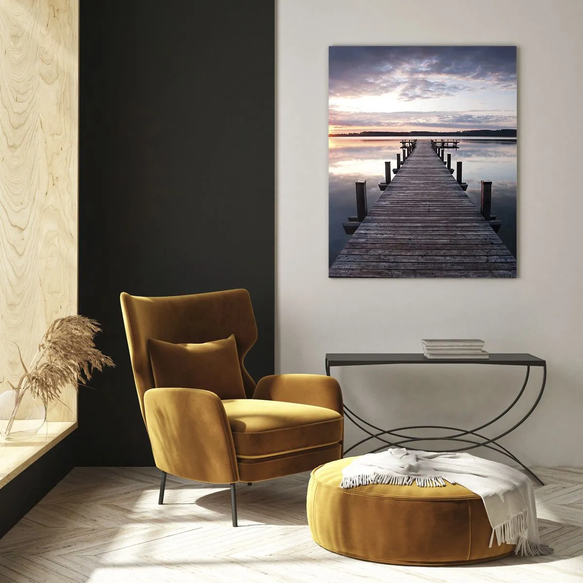 Obraz na skle - Tichá hranica medzi dňom a nocou - 50x70 cm