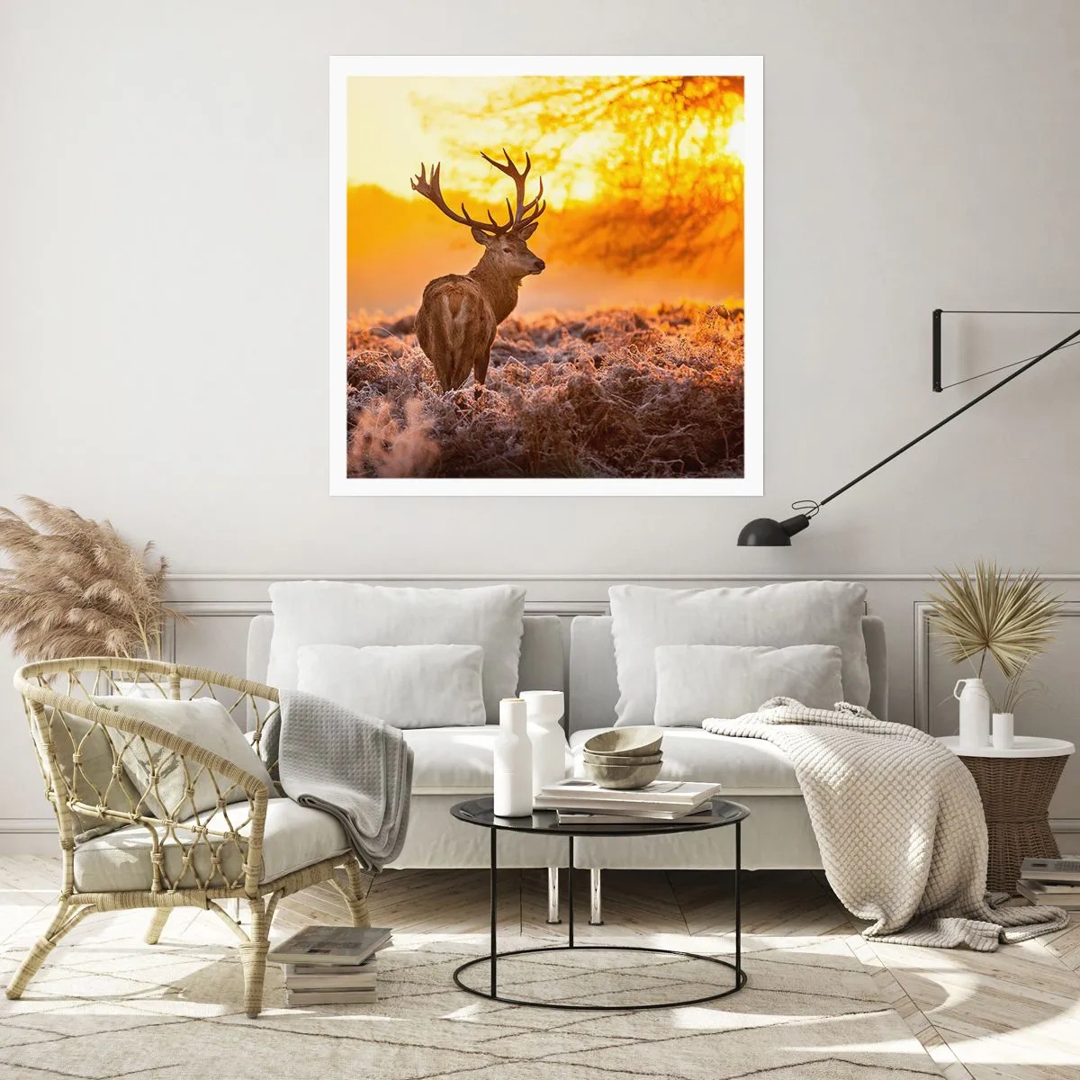 Plagát - Kráľ jesenného lesa - 60x60 cm