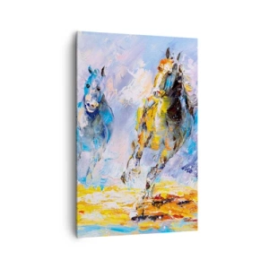 Obraz na plátne - Cvalom cez žiaru - 80x120 cm