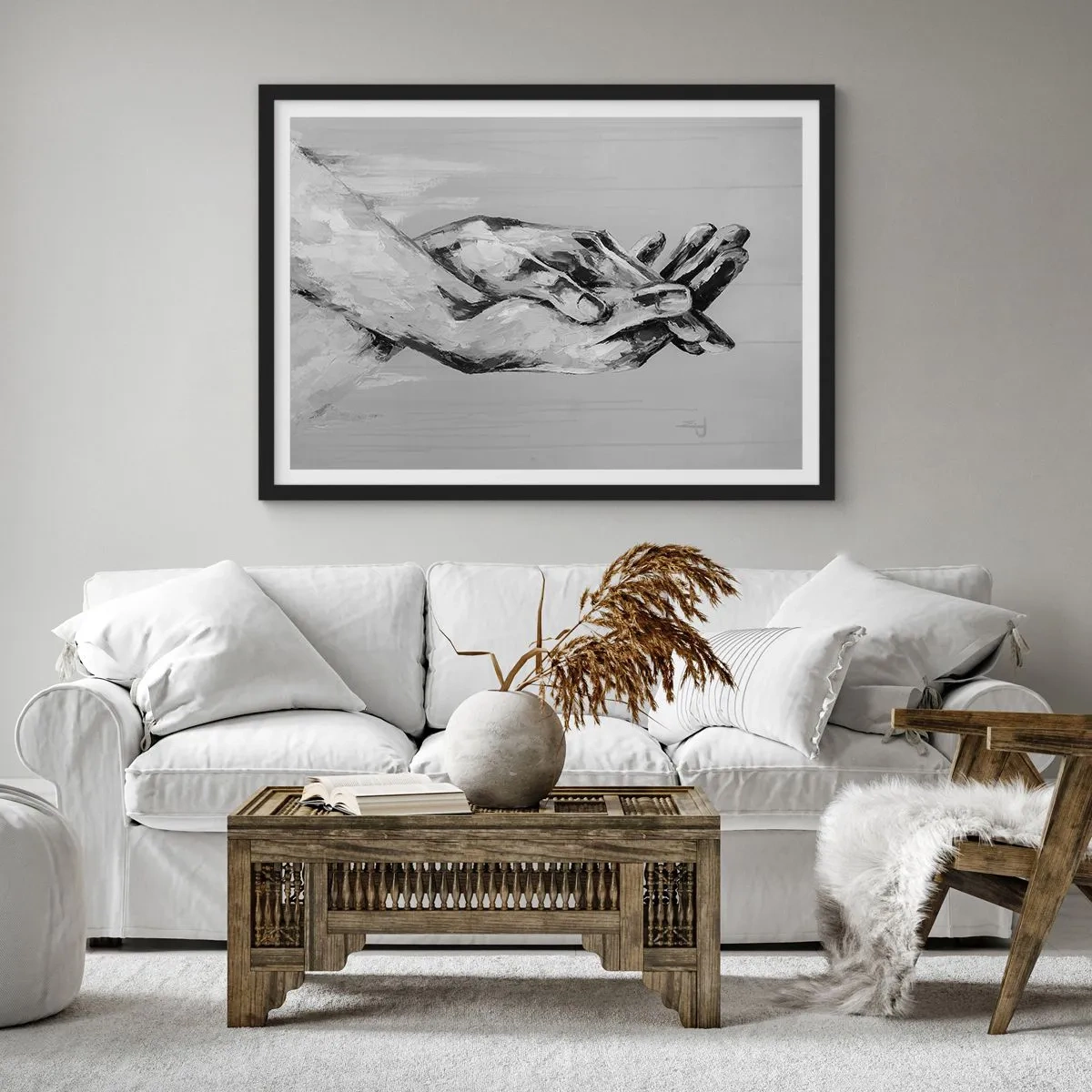 Plagát v čiernom ráme - Začiatok… - 100x70 cm