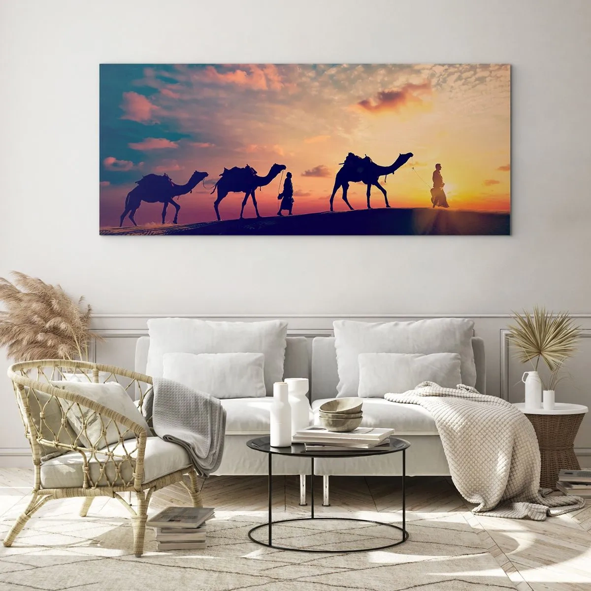 Obraz na skle - Tajomný duch orientu - 120x50 cm