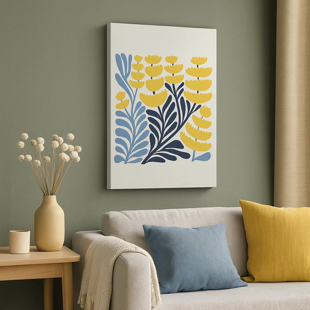 Obraz na plátne - Slnečný záhon - 50x70 cm