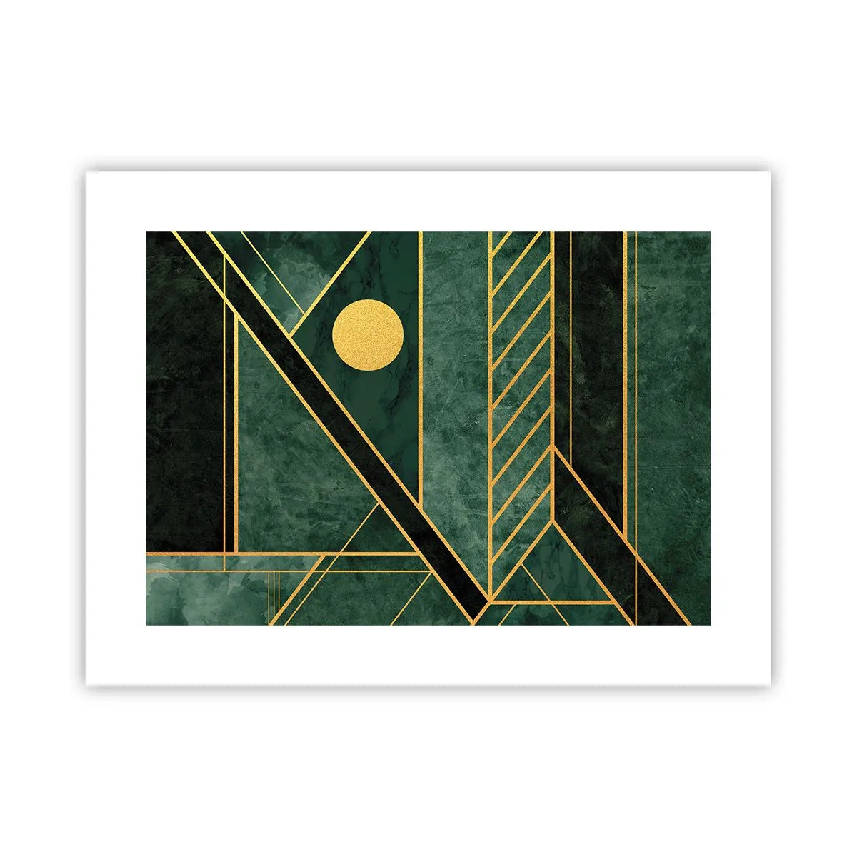 Plagát - Dynamika zlata a lazuritu - 40x30 cm