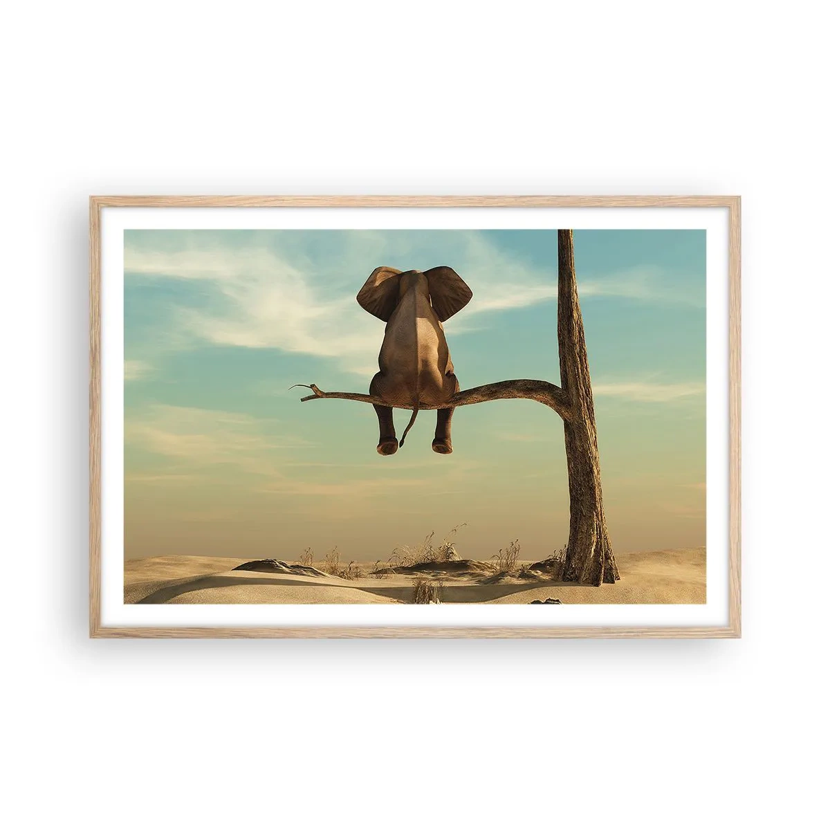 Plagát v ráme zo svetlého duba - Nový uhol pohľadu - 91x61 cm