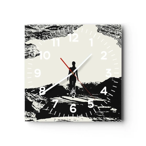 Nástenné hodiny - Nový pohľad - 30x30 cm