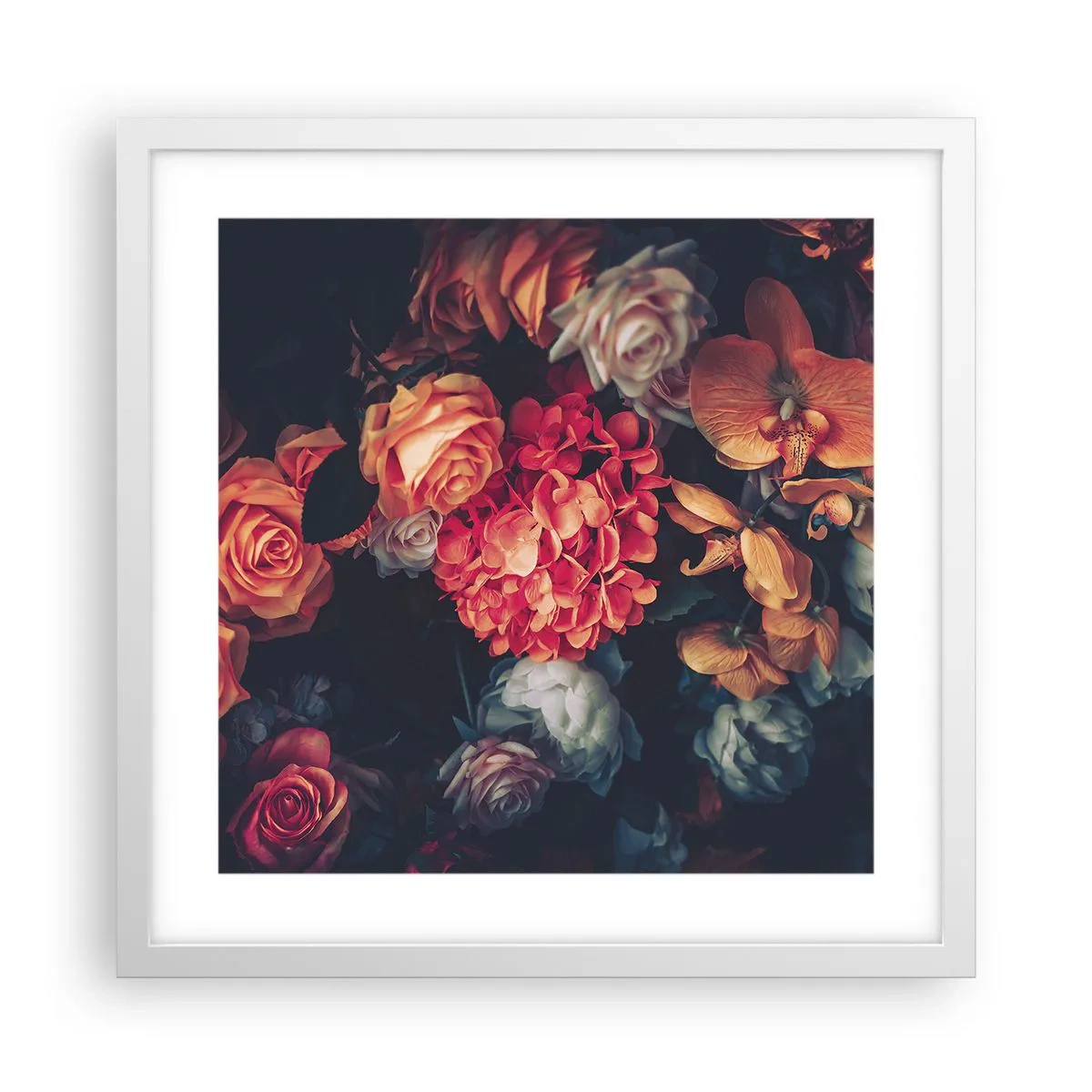 Plagát v bielom ráme - Ako u holandských majstrov - 40x40 cm