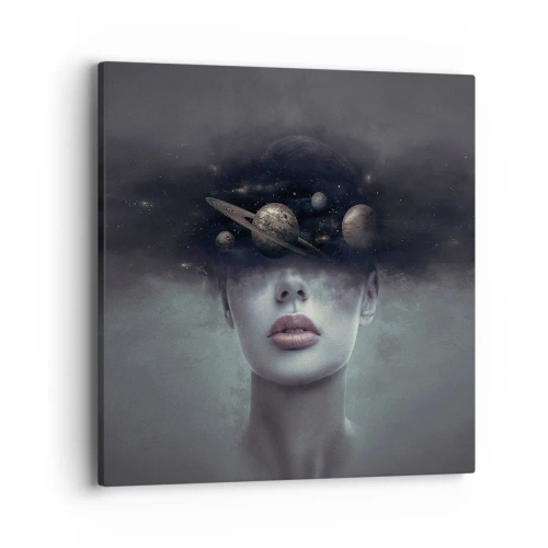 Obraz na plátne - A planéty… - 40x40 cm