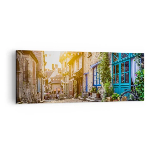 Obraz na plátne - Biely duch mestečka - 140x50 cm