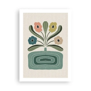 Plagát - Symetrická kytica - 50x70 cm