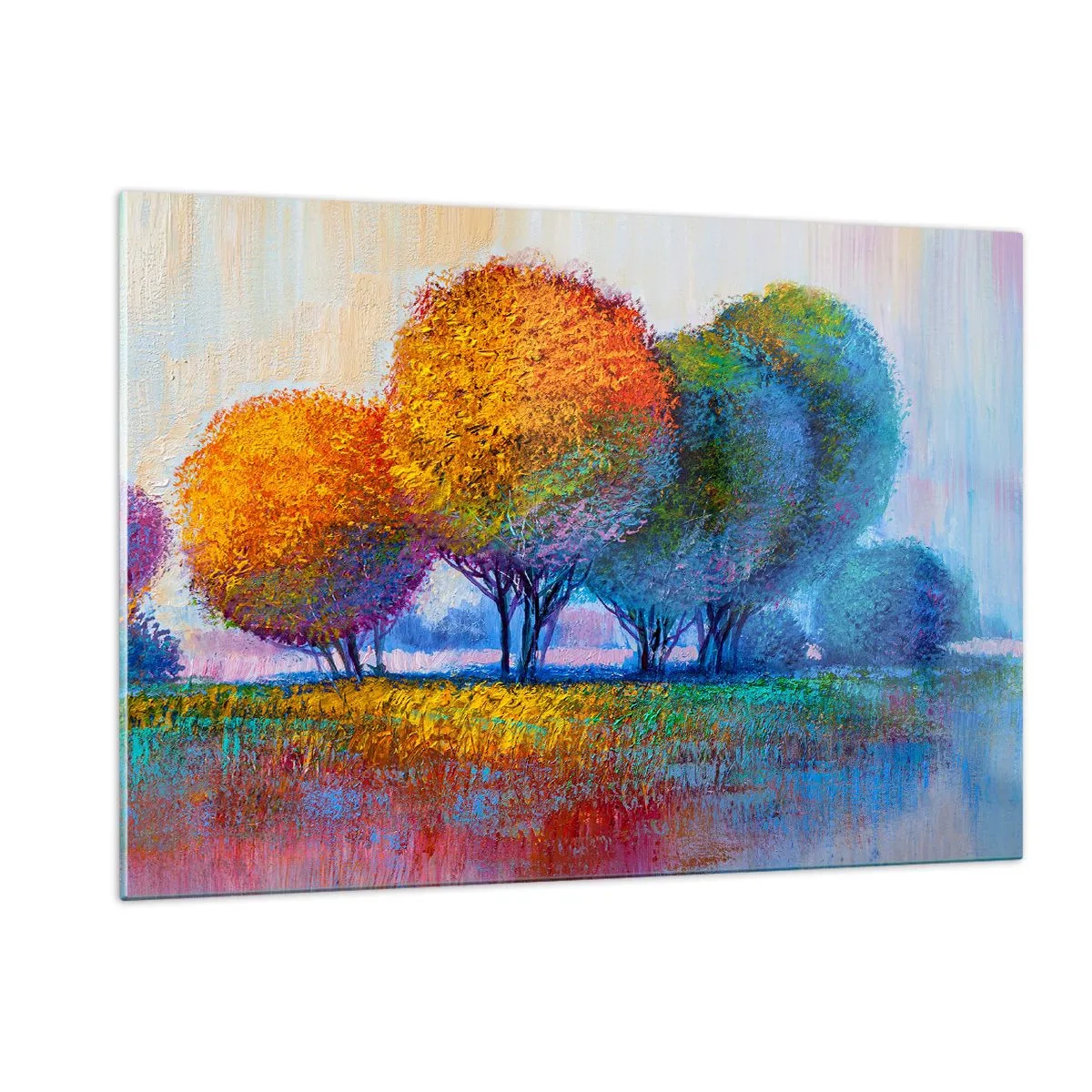 Obraz na skle - Trs žiarivých farieb - 120x80 cm