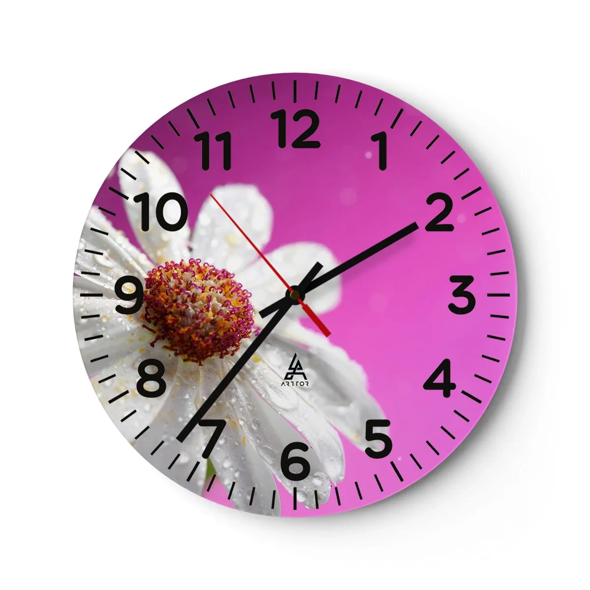 Nástenné hodiny - Skromný vo svojej kráse - 40x40 cm