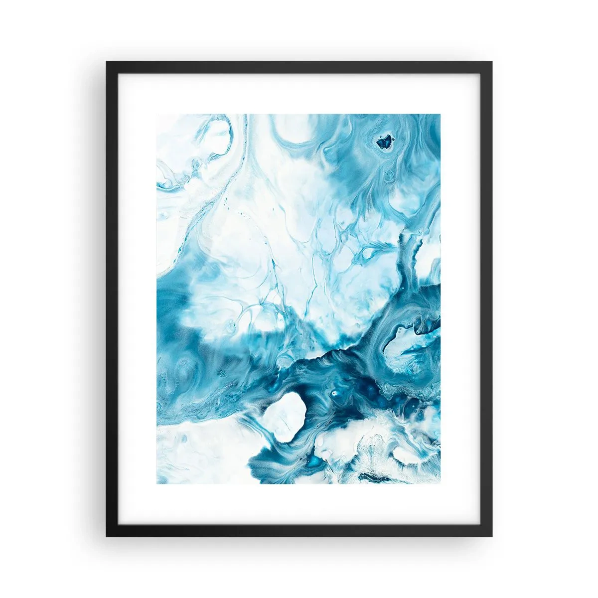 Plagát v čiernom ráme - Modrý koncert - 40x50 cm