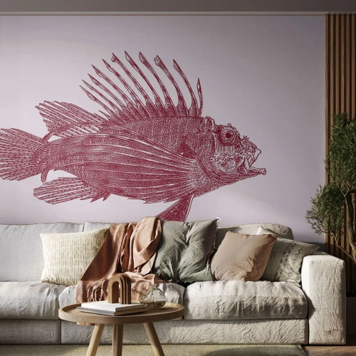 Fototapeta Premium Sand - Obyvateľka exotických vôd - Ryby, perutýn, Tropické - 200x140 cm
