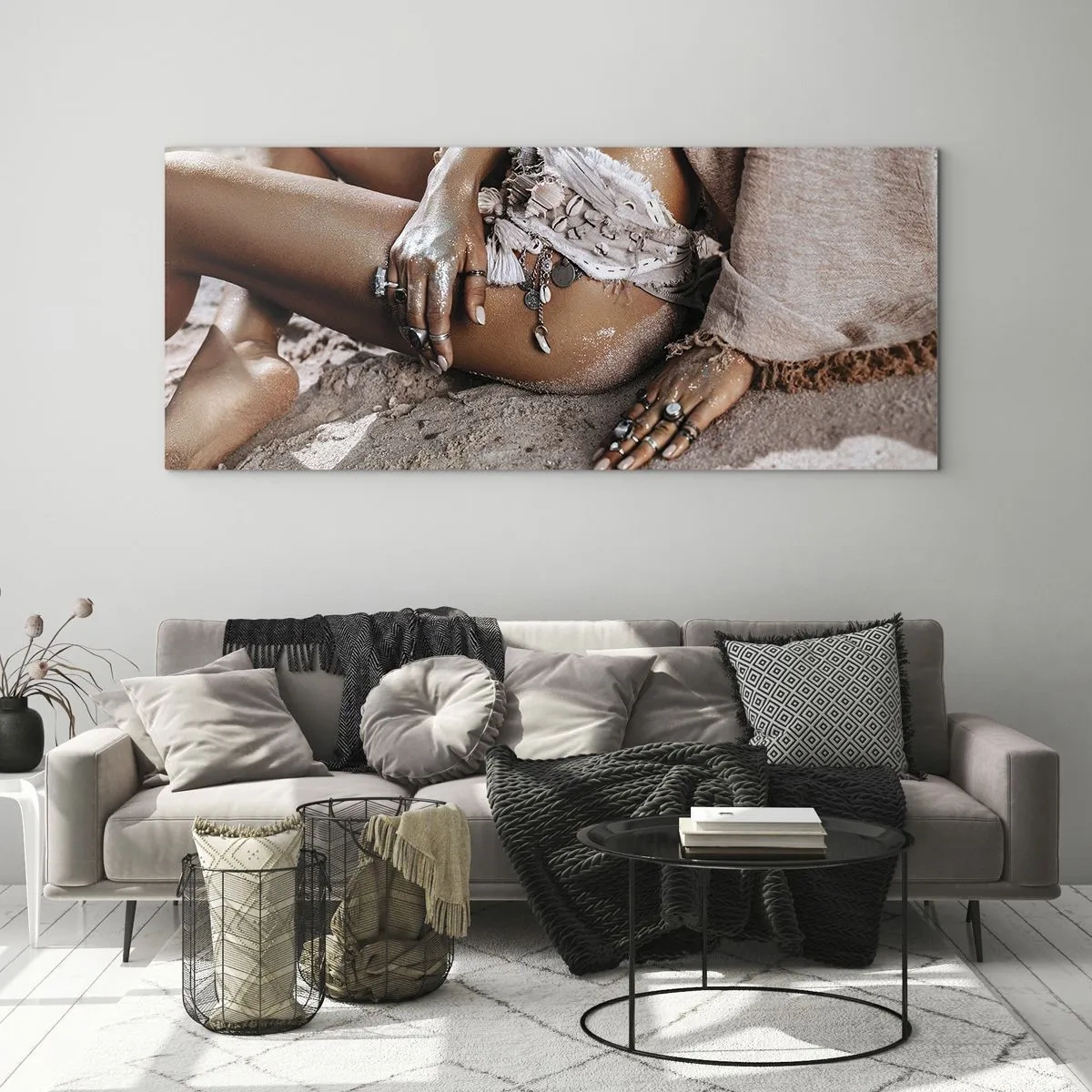 Obraz na skle - Vyplavená na breh? - 100x40 cm