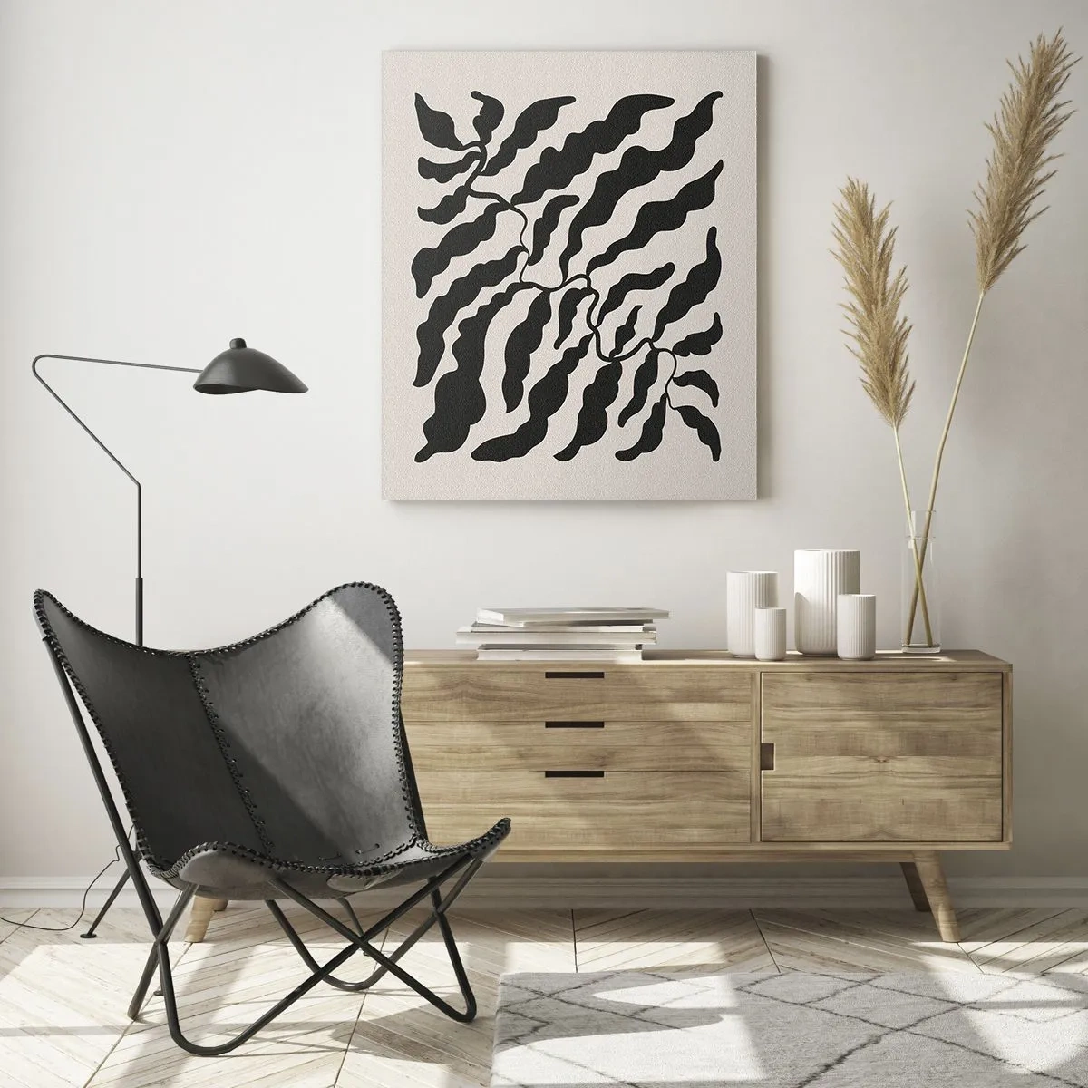 Obraz na skle - Povaha štvorca - 50x70 cm