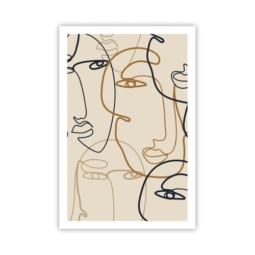 Plagát - Portrét znásobený - 61x91 cm