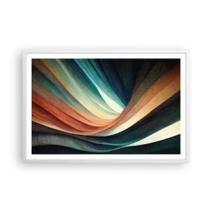 Plagát v bielom ráme - Utkané z farieb - 91x61 cm