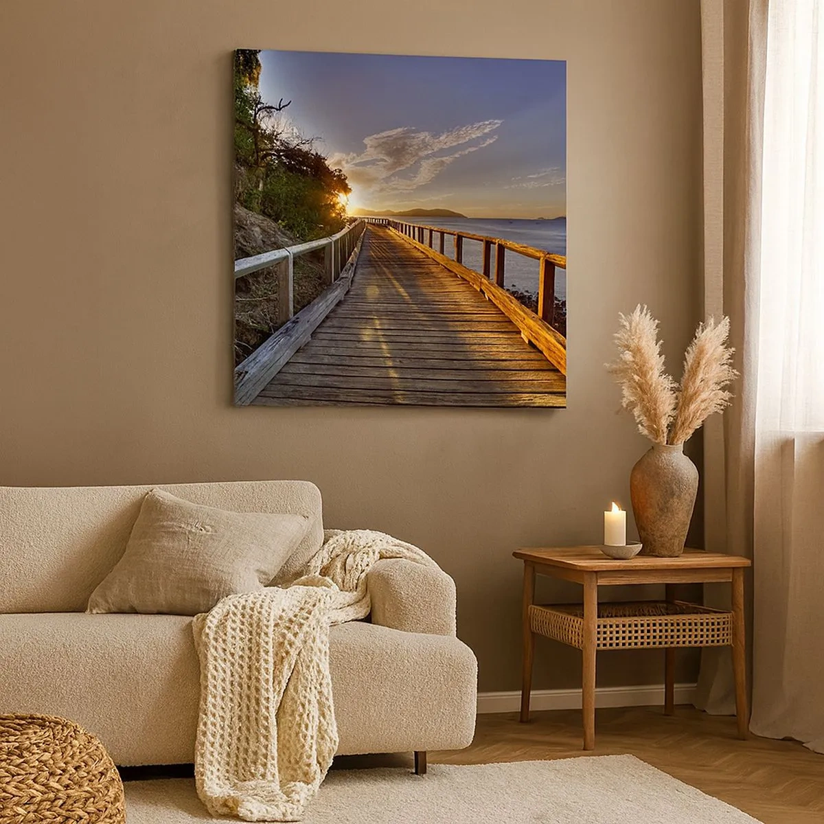 Obraz na plátne - Ísť, stále ísť smerom k slnku - 30x30 cm