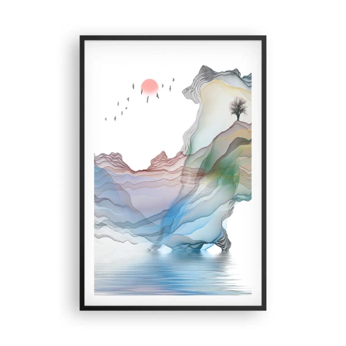 Plagát v čiernom ráme - Ku krištáľovým horám - 61x91 cm