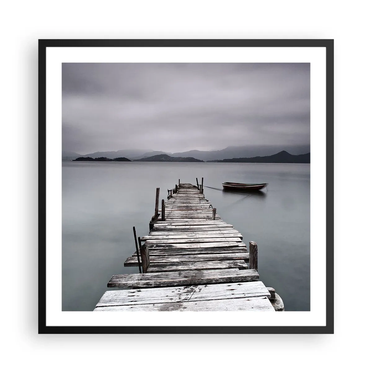 Plagát v čiernom ráme - Zajtra môžeš vyraziť - 60x60 cm
