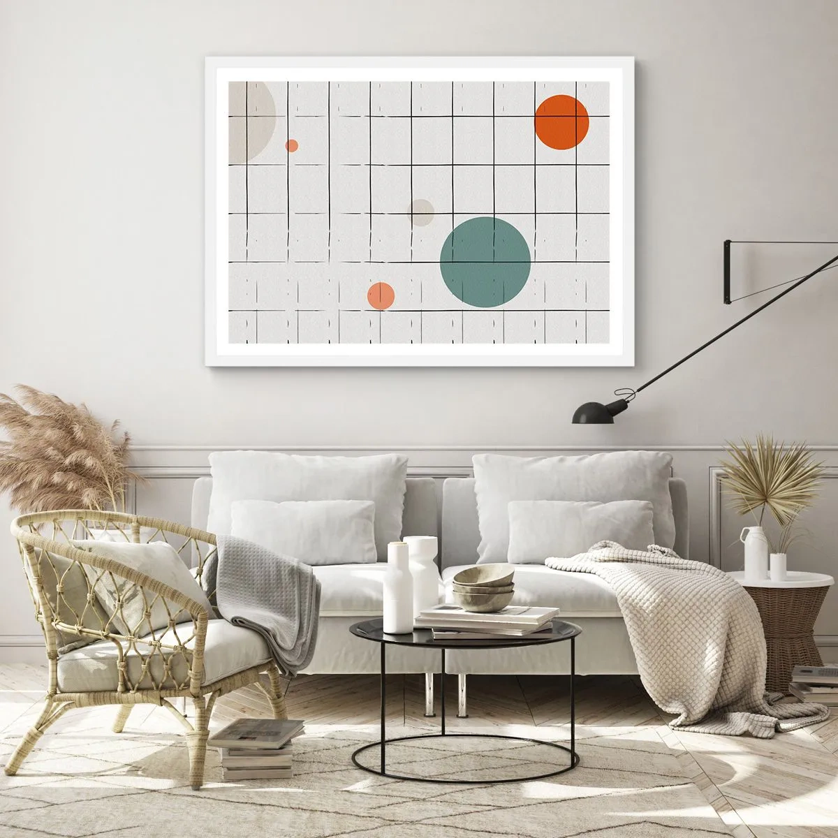 Plagát v bielom ráme - Uväznené. My alebo ony? - 40x30 cm