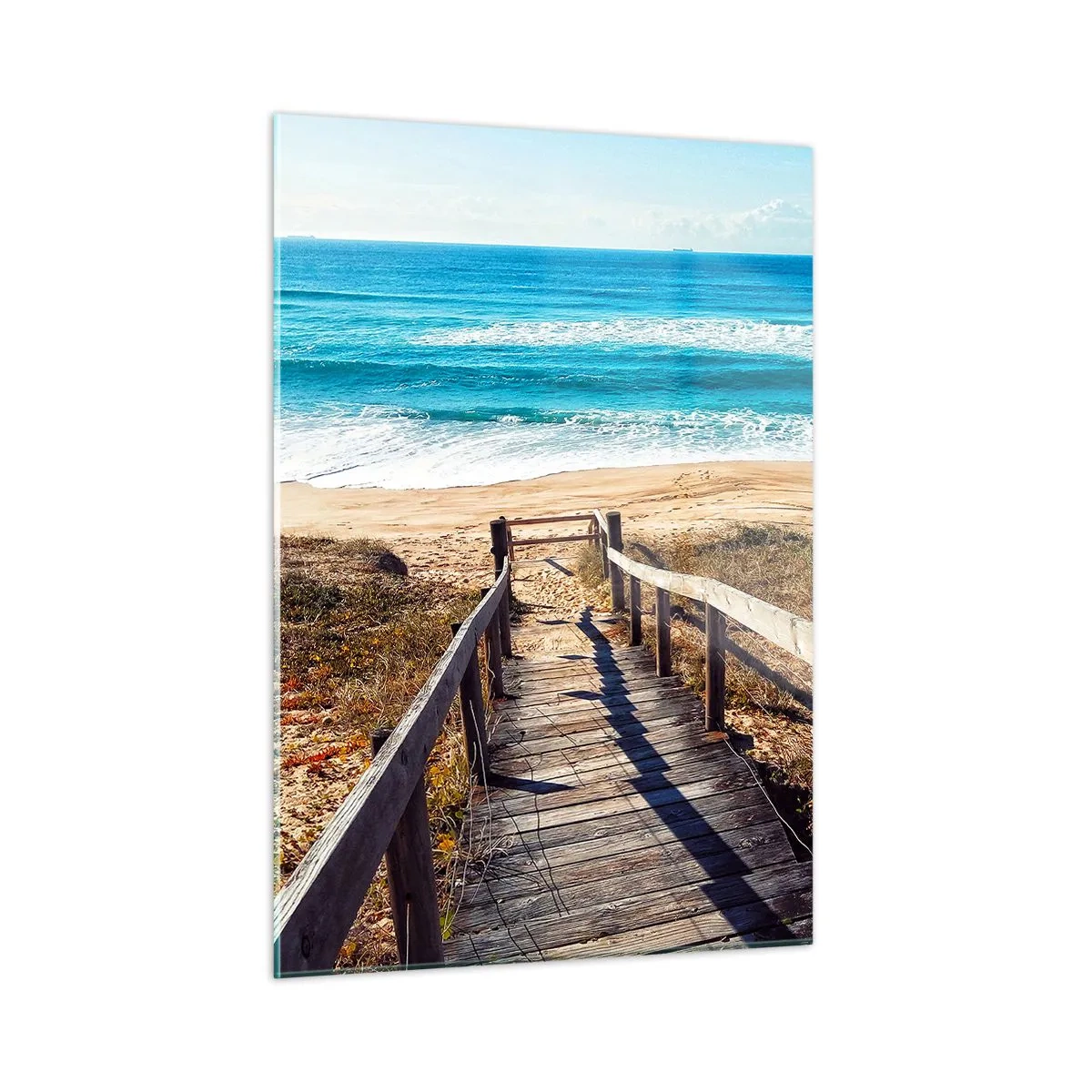Obraz na skle - Bež! - 50x70 cm